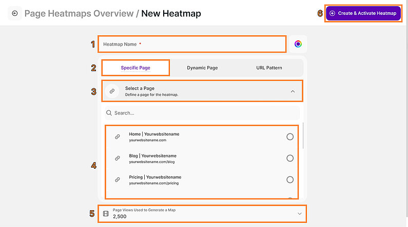 Create Heatmaps Using Specific Pages Create Heatmaps Using Specific Pages
