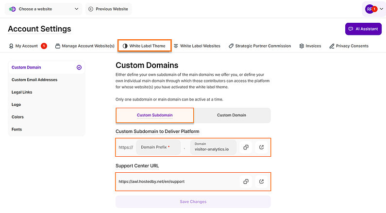 Define Your Custom Subdomain Define Your Custom Subdomain