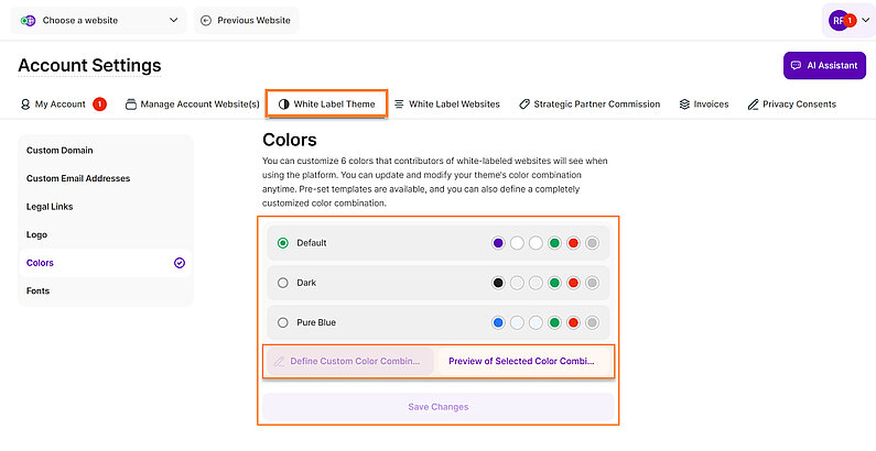 Customize Your Color Palette Customize Your Color Palette