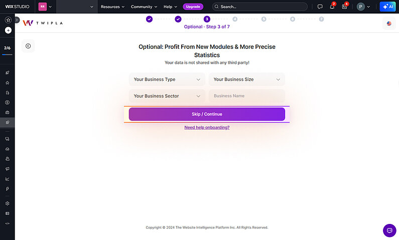 Teilen Sie Ihre Geschäftsinformationen