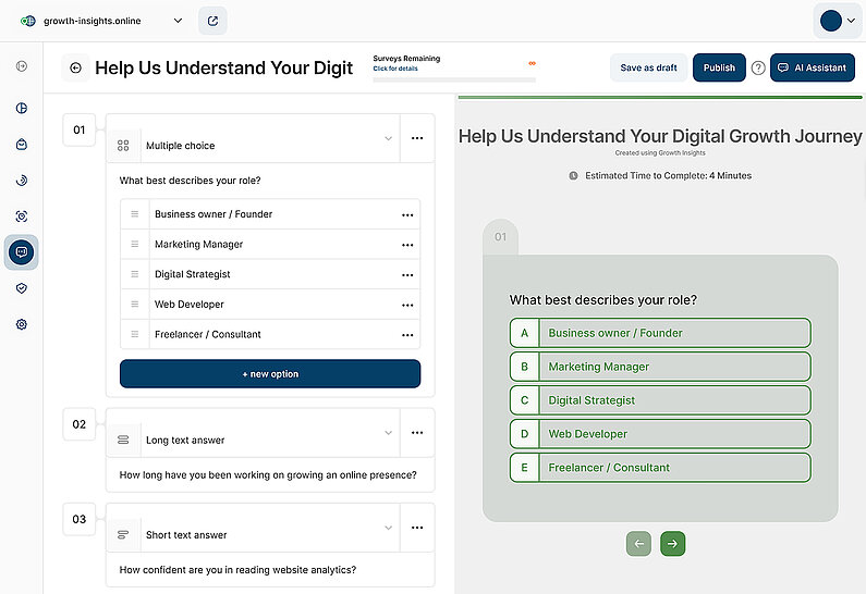 Overview of Survey Question Creation Overview of Survey Question Creation