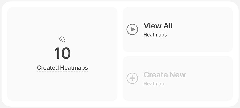 Overview of Heatmaps in the Main Dashboard