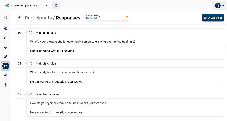 Detailed Participant Response View Detailed Participant Response View