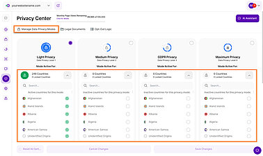 Custom Country Data Feature Custom Country Data Feature