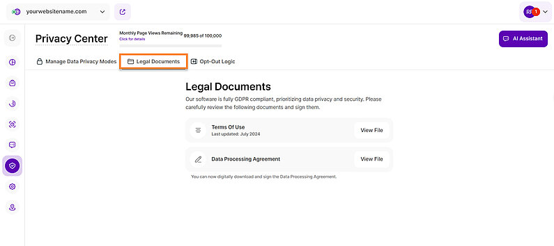 Legal Documents Legal Documents