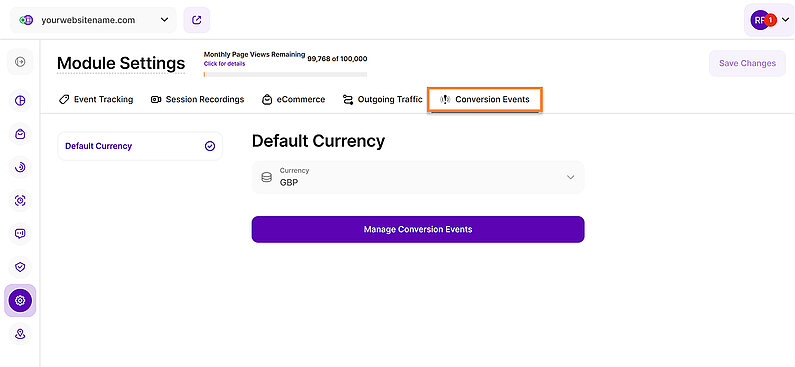Set the Currency for Conversion Events Set the Currency for Conversion Events